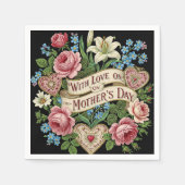 Muttertag mit Liebe Serviette (Vorderseite)
