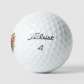 Muttertag mit rosa Blume Golfball (Logo)