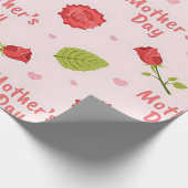 Muttertag mit Rose Geschenkpapier (Ecke)