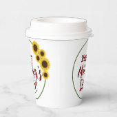 Muttertag mit Sonnenblume Pappbecher (Rechts)