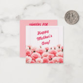 Muttertag Mitteilungskarte (Vorderseite/Rückseite Beispiel)