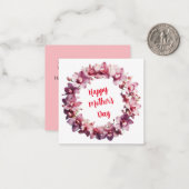 Muttertag Mitteilungskarte (Vorderseite/Rückseite Beispiel)