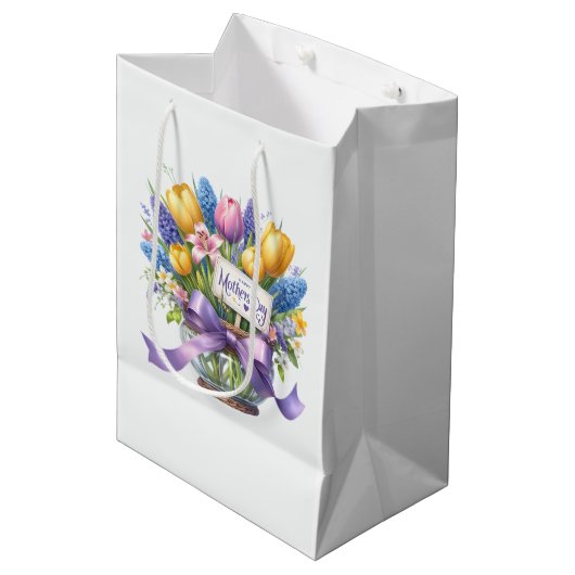 Muttertag  mittlere geschenktüte (Vorderseite Schrägansicht)