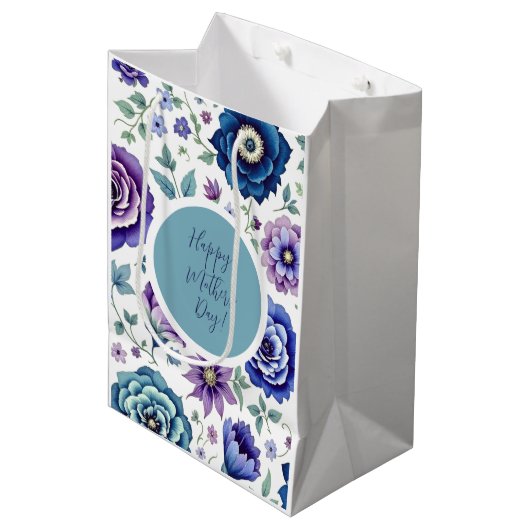 Muttertag Mittlere Geschenktüte (Vorderseite Schrägansicht)