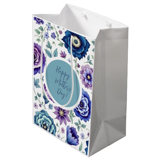 Muttertag Mittlere Geschenktüte (Rückseite Schrägansicht)