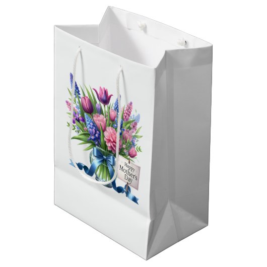 Muttertag mittlere geschenktüte (Vorderseite Schrägansicht)