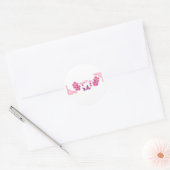 Muttertag Modernes Geschenkpaket Runder Aufkleber (Umschlag)