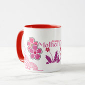 Muttertag Modernes Geschenkpaket Tasse (Vorderseite Links)