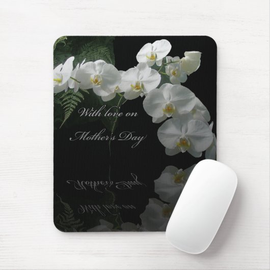 Muttertag Moth Orchids & Ferns Mousepad (Mit Mouse)