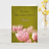 Muttertag - Mutter - Tulpen Karte (Gelbe Blume)