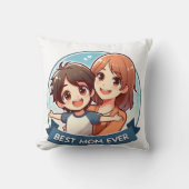 Muttertag - Mutter und Sohn Kissen (Vorderseite)