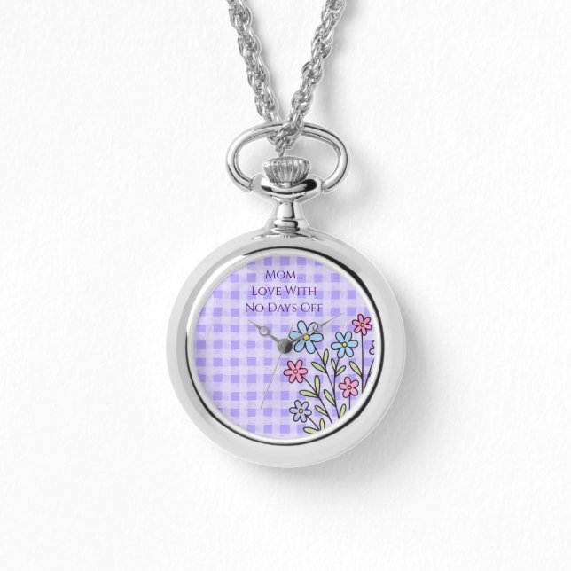 Muttertag, Mutterliebe ohne freie Tage, Modern, El Armbanduhr (Vorderseite)