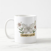 Muttertag - Muttertag - Schmetterlings-Blumen Kaffeetasse (Links)