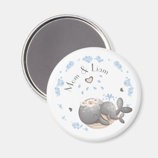 Muttertag, Name, Muttertag Magnet (Vorderseite/Rückseite)