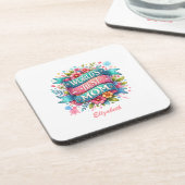 Muttertag Natur Liebhaber Personalisiert Getränkeuntersetzer (Linke Seite)