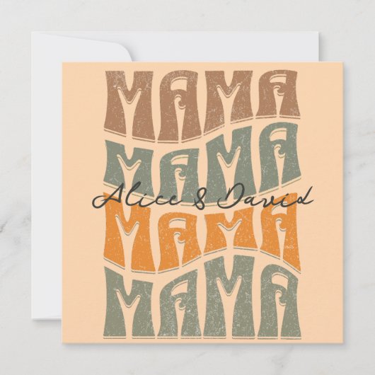 Muttertag natürliche Farbe Mama Kinder Name (Vorderseite)