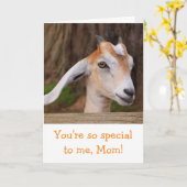 Muttertag Niedliche Babyziege Karte (Gelbe Blume)