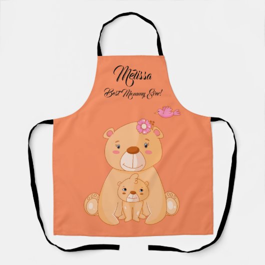 Muttertag Niedliche Bären. Schürze (Vorderseite)