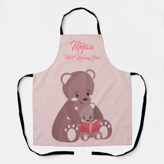 Muttertag Niedliche Bären. Schürze (Vorderseite)