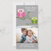 Muttertag - Niedliche Eulen - Wer Sie Liebe (Vorderseite)