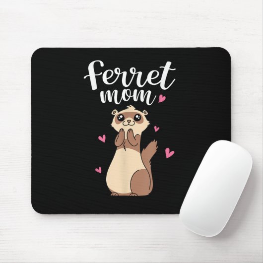 Muttertag Niedliche Frauen Weasel Ferret Mama Mousepad (Mit Mouse)