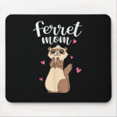 Muttertag Niedliche Frauen Weasel Ferret Mama Mousepad (Vorne)
