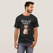 Muttertag Niedliche Frauen Weasel Ferret Mama T-Shirt (Vorne ganz)