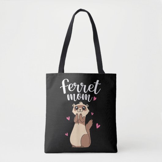 Muttertag Niedliche Frauen Weasel Ferret Mama Tasche (Vorderseite)