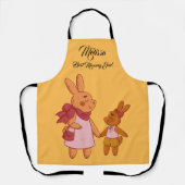 Muttertag Niedliche Kaninchen. Schürze (Vorderseite)