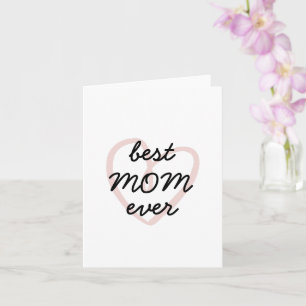Muttertag Niedliche Minimalistische beste Mama je Karte