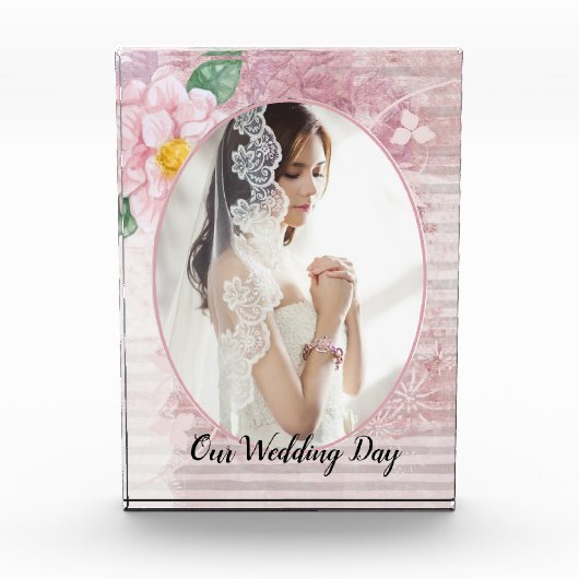 Muttertag Not Vintage rosa Foto Hochzeit (Vorderseite)