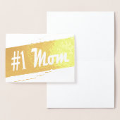 Muttertag Nummer Eins Mama Vintag Folienkarte (Anzeige)