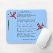 Muttertag oder Geburtstag Blumengedicht Mousepad (Mit Mouse)
