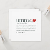 Muttertag oder Geburtstag der koreanischen Mama Karte (Vorderseite/Rückseite Beispiel)