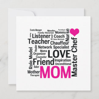 Muttertag oder Geburtstag für eine wunderbare Mama Einladung