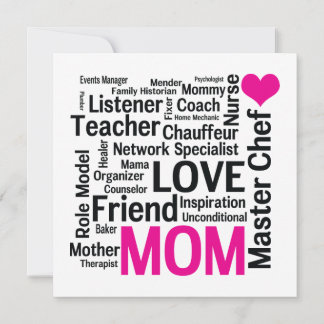 Muttertag oder Geburtstag für eine wunderbare Mama Einladung