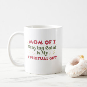 Muttertag oder Geburtstag, Mutter von 7 Kaffeetasse