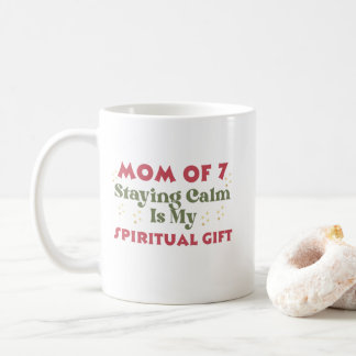 Muttertag oder Geburtstag, Mutter von 7 Kaffeetasse