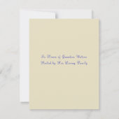 Muttertag oder Hochzeitsfeier Einladung (Rückseite)