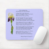 MUTTERTAG oder MUTTER's GEBURTSTAG Iris & Gedicht Mousepad (Mit Mouse)