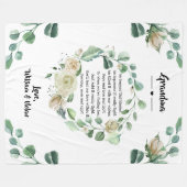 Muttertag Oma Grammy Nana von Grandkids Fl Fleecedecke (Vorderseite (Horizontal))