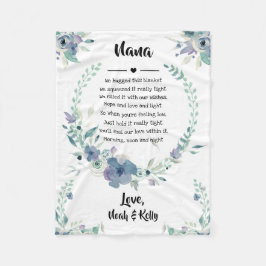 Muttertag Oma Grammy Nana von Großkindern Fleecedecke