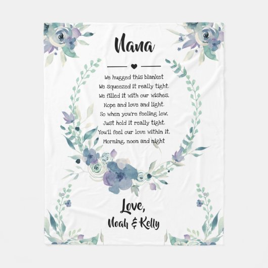 Muttertag Oma Grammy Nana von Großkindern Fleecedecke (Vorderseite)