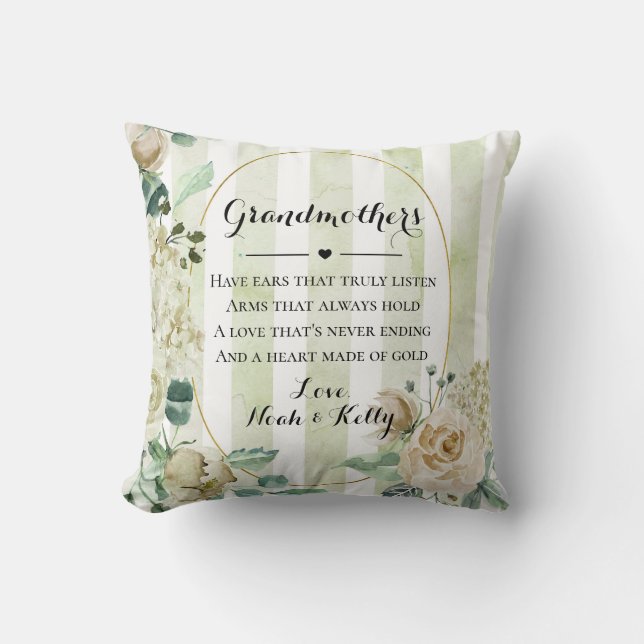 Muttertag Oma Grammy Nana von Großkindern Th Kissen (Vorderseite)