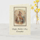 Muttertag Oma Jungfrau Mary Child Jesus Karte (Gelbe Blume)