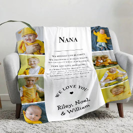 Muttertag Oma Omi Nana von Enkelkindern Fleecedecke
