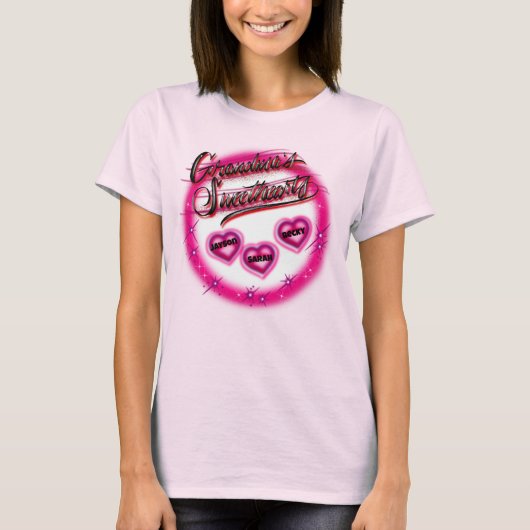 Muttertag - Oma's Sweethearts Design T - Shirt (Vorderseite)