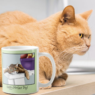 Muttertag Orange Tabby Cat Kaffeetasse
