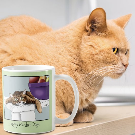 Muttertag Orange Tabby Cat Kaffeetasse