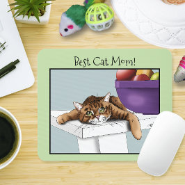 Muttertag Orange Tabby Cat Mousepad